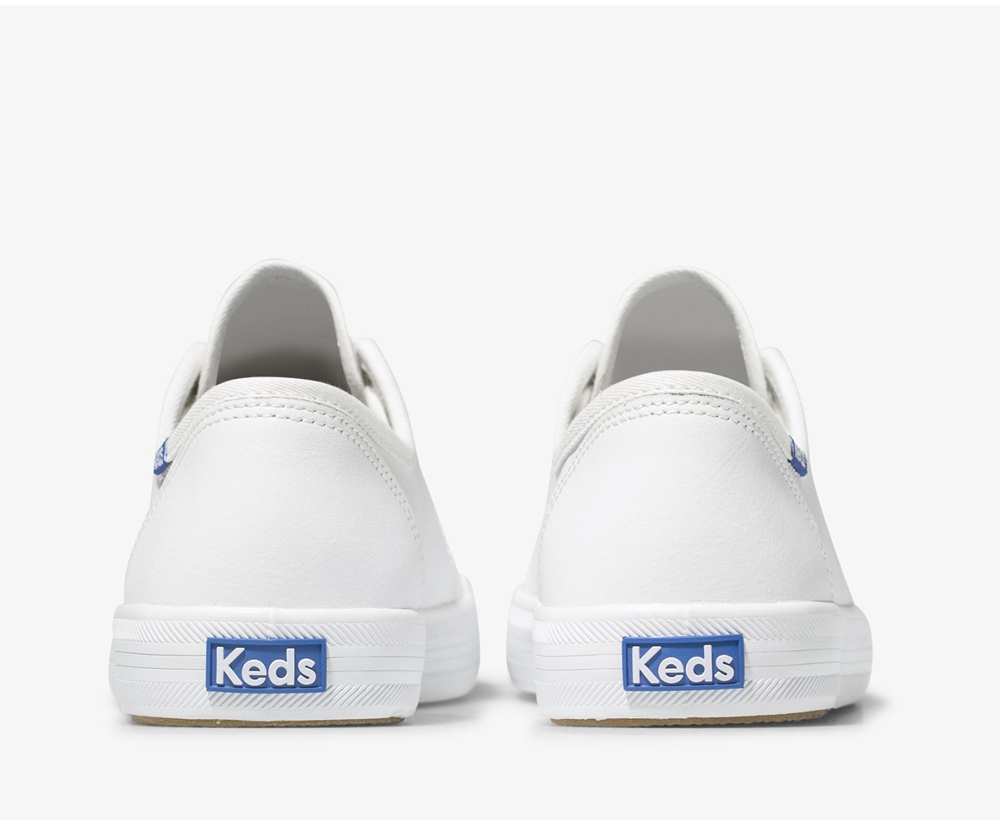 Keds Sneakers White - Kickstart Leather - Womens EUANXR-809